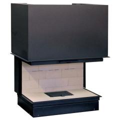 Fireplace Axis H 1200 glasses