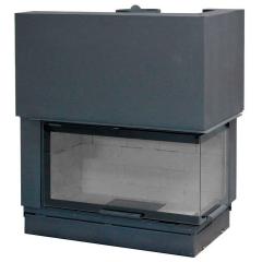 Fireplace Axis H 1200 right lateral glass BG2