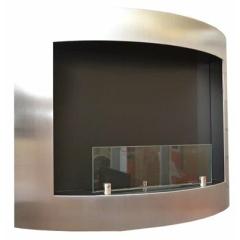Fireplace Biofactory Curvo Inox