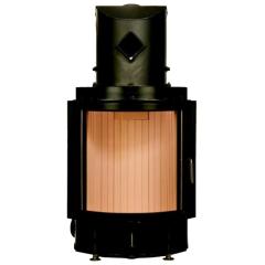 Fireplace Brunner Compact 57/55 сферическое стекло горизонтальное открытие без подъема