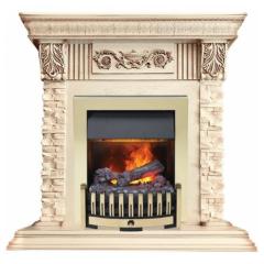 Fireplace Dimplex Luxemburg Danville Brass FB2 сланец/алебастр