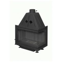 Fireplace Экокамин Альфа 700 RB два стекла правая шамот TA700RB