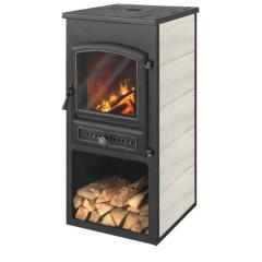Fireplace Etna БКД с плитой Беж высокая