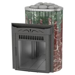 Fireplace Ферингер Ламель Макси Змеевик Россо Леванте Металл