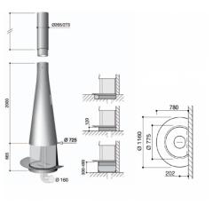 Fireplace Focus Filiofocus 2000 пристенный