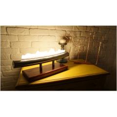 Fireplace Гефест на деревянном основании