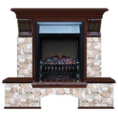 Fireplace Гленрич Бостон К Fobos BL BR