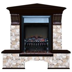 Fireplace Гленрич Бостон К Fobos BL BR