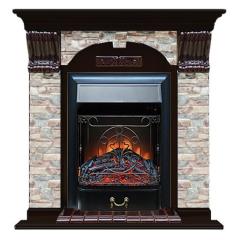 Fireplace Гленрич Magestic BL BR камень-Грот цветной/цвет-Венге
