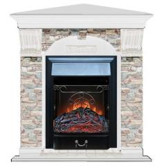 Fireplace Гленрич Magestic BL BR камень-Грот цветной/цвет-Белый