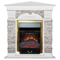 Fireplace Гленрич Magestic BL BR камень-Мисхор/цвет-Белый