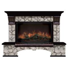 Fireplace Гленрич Бостон 86 Rondo S86 камень-Калерия/цвет-Венге
