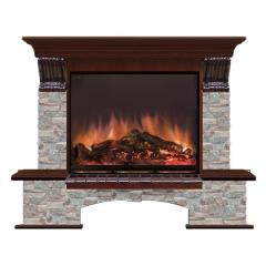 Fireplace Гленрич Бостон Arte 28 камень-Грот цветной/цвет-Красное дерево