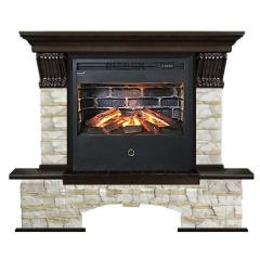 Fireplace Гленрич Бостон Samba 3D камень-Алтай/цвет-Дуб 46