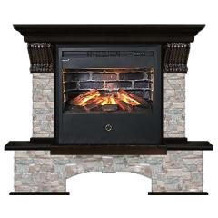 Fireplace Гленрич Бостон Samba 3D камень-Грот цветной/цвет-Венге