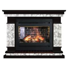 Fireplace Гленрич Лорд Rumba 3D камень-Карелия/цвет-Венге