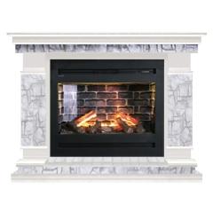 Fireplace Гленрич Лорд Rumba 3D камень-Старый город/цвет-Беленный дуб