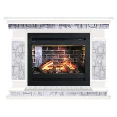 Fireplace Гленрич Лорд Rumba 3D камень-Старый город/цвет-Белый