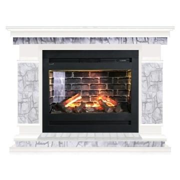 Fireplace Гленрич Лорд Rumba 3D камень-Старый город/цвет-Белый 