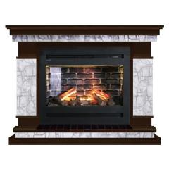Fireplace Гленрич Лорд Rumba 3D камень-Старый город/цвет-Дуб 46