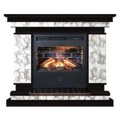 Fireplace Гленрич Лорд Samba 3D камень-Карелия/цвет-Венге