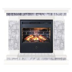 Fireplace Гленрич Лорд Samba 3D камень-Старый город/цвет-Белый