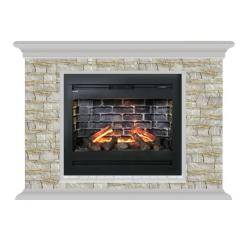 Fireplace Гленрич Пафос Rumba 3D камень-Алтай/цвет-Беленный дуб