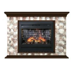 Fireplace Гленрич Пафос Rumba 3D камень-Арбат/цвет-Дуб 46
