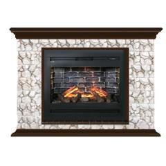 Fireplace Гленрич Пафос Rumba 3D камень-Карелия/цвет-Дуб 46