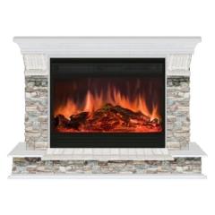 Fireplace Гленрич Панорама 33 Premier S33 камень-Грот цветной/цвет-Беленный дуб