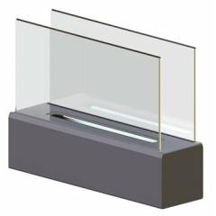 Fireplace Gratis-Flame Бокс 445 Матовая сталь