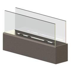 Fireplace Gratis-Flame Бокс 650 Матовая сталь