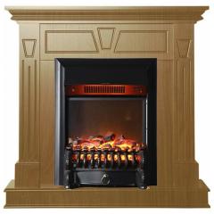 Fireplace Interflame Берта Fobos FX M Black Средний дуб