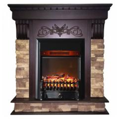 Fireplace Interflame Брайт Fobos FX M Black Тёмный дуб