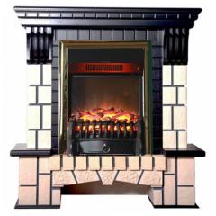 Fireplace Interflame Экстер-М Fobos FX M Brass Тёмный дуб
