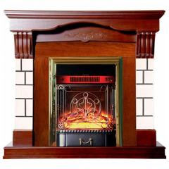 Fireplace Interflame Мартин Majestic FX M Brass Тёмный дуб