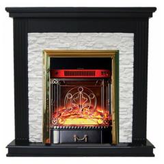 Fireplace Interflame Сиена Majestic FX M Brass Сланец/Венге