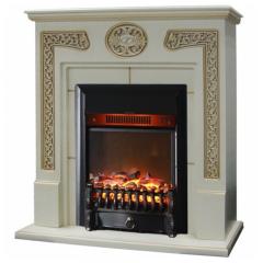 Fireplace Interflame Спенсер Fobos FX M Black с золотой патиной