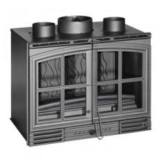 Fireplace Invicta Invicta Insert 700 Double Porte Turbo