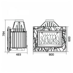 Fireplace Invicta Invicta Decor 800 Symphonie