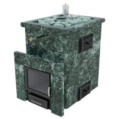 Fireplace Изистим Анапа-М1 в кожухе из змеевика с открытым верхом