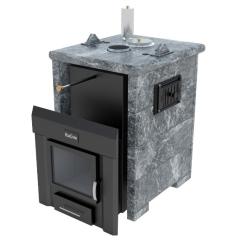 Fireplace Изистим Анапа-М1 в трёхстороннем кожухе из талькохлорита