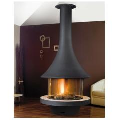Fireplace Jc Bordelet Eva 992 centrale vitree центральный со стеклом