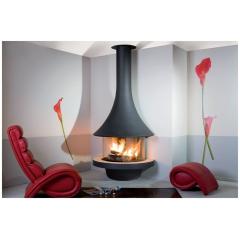 Fireplace Jc Bordelet Eva 992 murale vitree пристенный со стеклом