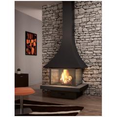 Fireplace Jc Bordelet Julietta 985 murale vitree пристенный со стеклом