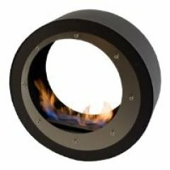 Fireplace Kami Erta 80 Asymmetric Inox