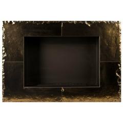 Fireplace Kami Wezuwiusz Dark Gold