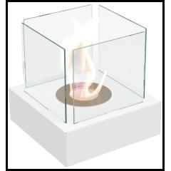 Fireplace Kratki TANGO3/BIALY/TUV
