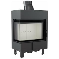 Fireplace Kratki стальная LUCY/12/L/BS угловое стекло слева
