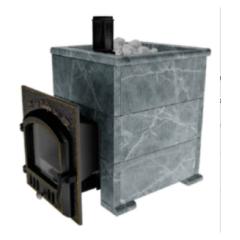Fireplace Нмк Сибирь 40 ПД Оптима Талькомагнезит